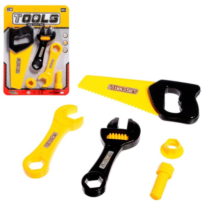 ИГРУШКА НАБОР ИНСТРУМЕНТОВ "УМЕЛЕЦ" 5 ЭЛЕМЕНТОВ ЦВЕТ МИКС фото в интернет-аптеке Склад Лекарств