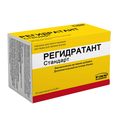 РЕГИДРАТАНТ СТАНДАРТ Д/ВЗРОСЛЫХ И ДЕТЕЙ С 3 ЛЕТ ПОР 5,26Г ПАК.№10 фото в интернет-аптеке Склад Лекарств