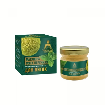МАЗЬ ДЛЯ ПЯТОК С МАКЛЮРОЙ И МЯТОЙ СТЕКЛО 30МЛ/КАВКАЗСКИЙ ЦЕЛИТЕЛЬ/ фото в интернет-аптеке Склад Лекарств