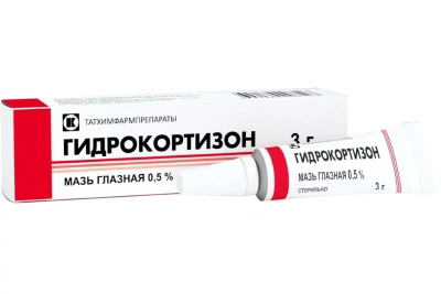 ГИДРОКОРТИЗОНОВАЯ МАЗЬ ГЛАЗНАЯ 0,5% 3Г/ТАТХИМФАРМ/ фото в интернет-аптеке Склад Лекарств