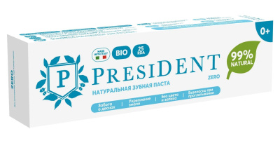ПРЕЗИДЕНТ З/ПАСТА ДЕТСКАЯ 0+ ZERO (25 RDA) 32 Г фото в интернет-аптеке Склад Лекарств