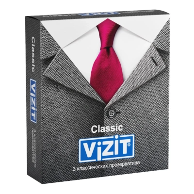 ПРЕЗЕРВАТИВЫ ВИЗИТ CLASSIC КЛАССИЧЕСКИЕ №3 фото в интернет-аптеке Склад Лекарств