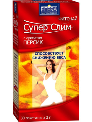ЧАЙ СУПЕР СЛИМ ПЕРСИК Ф/П 2Г №30 фото в интернет-аптеке Склад Лекарств