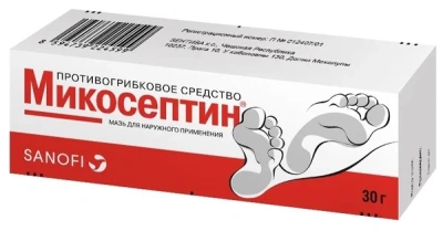 МИКОСЕПТИН МАЗЬ 30Г фото в интернет-аптеке Склад Лекарств