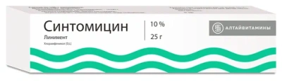 СИНТОМИЦИН ЛИНИМЕНТ 10% 25Г/АЛТАЙВИТАМИНЫ/ фото в интернет-аптеке Склад Лекарств