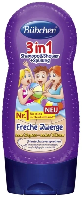 БЮБХЕН ШАМПУНЬ-ОПОЛАСКИВАТЕЛЬ И ГЕЛЬ ДЛЯ ДУША 3 В 1 БЯКИ-ЗАБИЯКИ 230МЛ фото в интернет-аптеке Склад Лекарств
