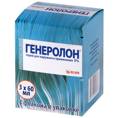ГЕНЕРОЛОН СПРЕЙ Д/НАРУЖНОГО ПРИМ 5% 60МЛ №3 фото в интернет-аптеке Склад Лекарств