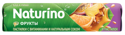 НАТУРИНО ПАСТ ВИТАМИНЫ И СОК ФРУКТОВ 36,4Г №8 фото в интернет-аптеке Склад Лекарств