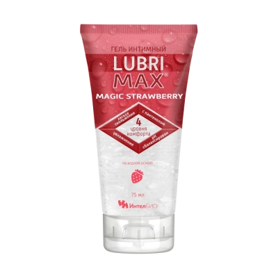 ЛУБРИМАКС ГЕЛЬ ИНТИМНЫЙ MAGIC STRAWBERRY ТУБА 75МЛ фото в интернет-аптеке Склад Лекарств