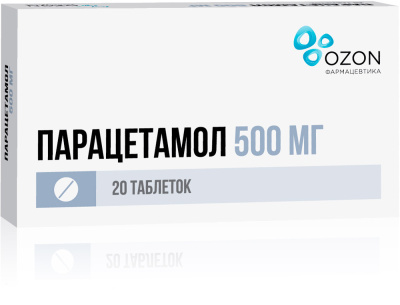 ПАРАЦЕТАМОЛ ТАБ 500МГ №20/ОЗОН/ фото в интернет-аптеке Склад Лекарств
