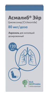 АСМАЛИБ ЭЙР АЭР Д/ИНГ ДОЗ 80МКГ/ДОЗА 120ДОЗ фото в интернет-аптеке Склад Лекарств