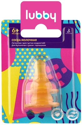 ЛАББИ СОСКА ЛАТЕКСНАЯ ДЛЯ ГУСТОЙ КАШИ Х 6МЕС+12011 фото в интернет-аптеке Склад Лекарств