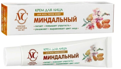 НЕВСКАЯ КОСМЕТИКА КРЕМ ДЛЯ ЛИЦА МИНДАЛЬНЫЙ ПИТАТЕЛЬНЫЙ 40МЛ фото в интернет-аптеке Склад Лекарств