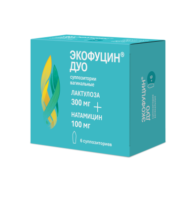 ЭКОФУЦИН ДУО СУПП ВАГ 100МГ+300МГ №6/АВВА РУС/ фото в интернет-аптеке Склад Лекарств