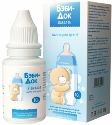 БЭБИ ДОК ЛАКТАЗА КАПЛИ 10МЛ фото в интернет-аптеке Склад Лекарств