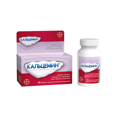 КАЛЬЦЕМИН ТАБ П/О №60 фото в интернет-аптеке Склад Лекарств