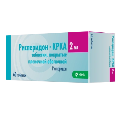 РИСПЕРИДОН ТАБ П/О 2МГ №60/КРКА/ фото в интернет-аптеке Склад Лекарств