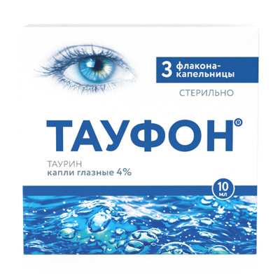 ТАУФОН КАПЛИ ГЛАЗНЫЕ.4% ФЛ 10МЛ №3/ФАРМСТАНДАРТ/ фото в интернет-аптеке Склад Лекарств