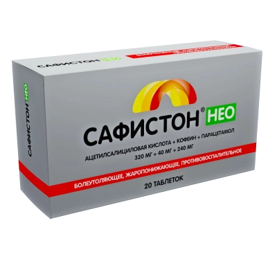 САФИСТОН НЕО ТАБ 320МГ+40МГ+240МГ №20/ОЗОН/ фото в интернет-аптеке Склад Лекарств