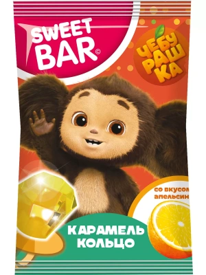 ЧЕБУРАШКА SWEET BAR КАРАМЕЛЬ В ФОРМЕ КОЛЬЦА 10Г УТ64257/КОНФИТРЕЙД/ фото в интернет-аптеке Склад Лекарств