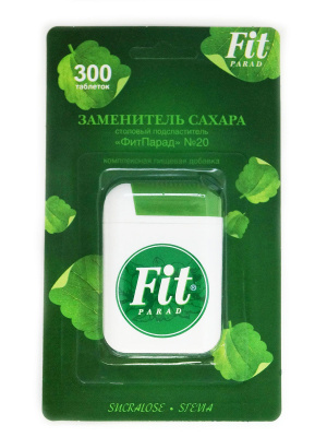 ФИТ ПАРАД ЗАМЕНИТЕЛЬ САХАРА №20 ТАБ №300 фото в интернет-аптеке Склад Лекарств