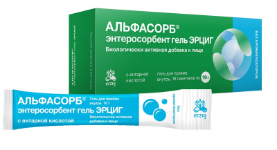 ЭРЦИГ АЛЬФАСОРБ ЭНТЕРОСОРБЕНТ ГЕЛЬ Д/ПРИЕМА ВНУТРЬ Б/АРОМАТИЗАТОРА 10Г ПАК №18 фото в интернет-аптеке Склад Лекарств