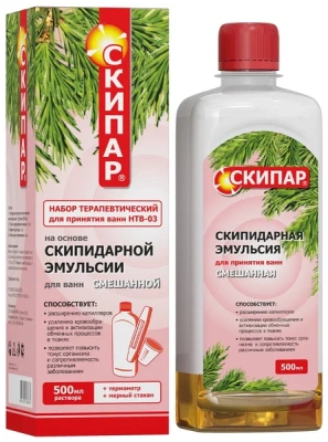 СКИПАР ЭМУЛЬСИЯ СКИПИДАРНАЯ СМЕШАННАЯ Д/ВАНН НТВ-03 500МЛ фото в интернет-аптеке Склад Лекарств