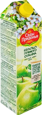 САДЫ ПРИДОНЬЯ СОК ЯБЛОЧНЫЙ ПРЯМОГО ОТЖИМА 1Л 3МЕС+ фото в интернет-аптеке Склад Лекарств