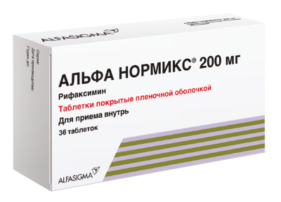 АЛЬФА НОРМИКС ТАБ П/О 200МГ №36 фото в интернет-аптеке Склад Лекарств