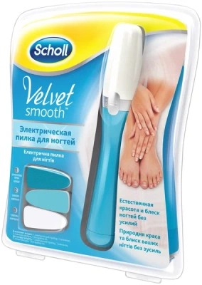 ШОЛЛЬ VELVET SMOOTH ПИЛКА ЭЛЕКТРИЧЕСКАЯ Д/НОГТЕЙ фото в интернет-аптеке Склад Лекарств