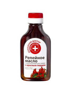 ДОМАШНИЙ ДОКТОР МАСЛО РЕПЕЙНОЕ С КРАСНЫМ ПЕРЦЕМ СТИМУЛИРУЮЩЕЕ РОСТ ВОЛОС 100МЛ фото в интернет-аптеке Склад Лекарств