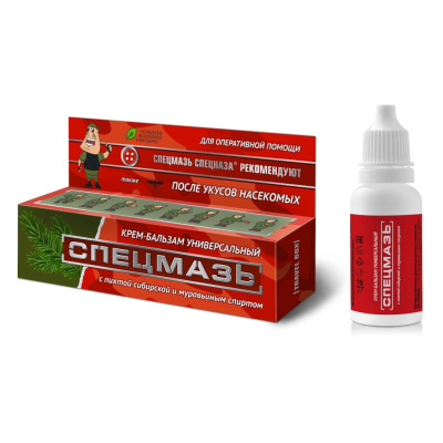 СПЕЦМАЗЬ КРЕМ-БАЛЬЗАМ УНИВЕРСАЛЬНЫЙ SPETZMAZ BRAND 15МЛ фото в интернет-аптеке Склад Лекарств