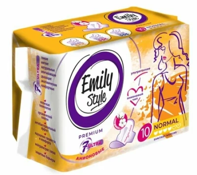 ЭМИЛИ СТАЙЛ ПРОКЛАДКИ ПРЕМИУМ НОРМАЛ №10 фото в интернет-аптеке Склад Лекарств