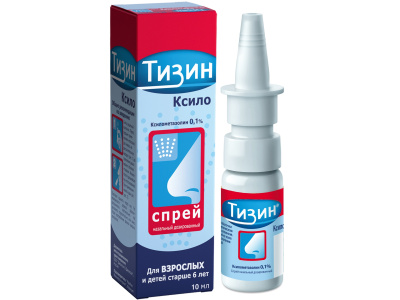 ТИЗИН КЛАССИК СПРЕЙ НАЗ 0,1% ВЗР И ДЕТИ 6+10МЛ фото в интернет-аптеке Склад Лекарств