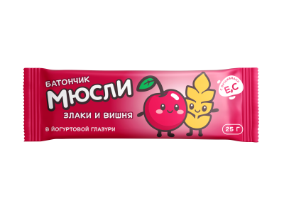БАТОНЧИК-МЮСЛИ ВИШНЯ 25Г/ЭЙVА/ЭЙВА/ фото в интернет-аптеке Склад Лекарств