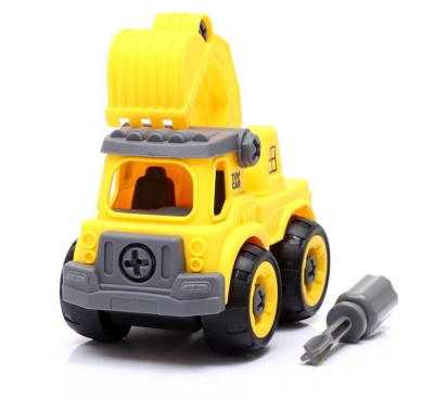 ИГРУШКА КОНСТРУКТОР ВИНТОВОЙ "МАШИНА С КОВШОМ", С ОТВЕРТКОЙ 7016004 фото в интернет-аптеке Склад Лекарств