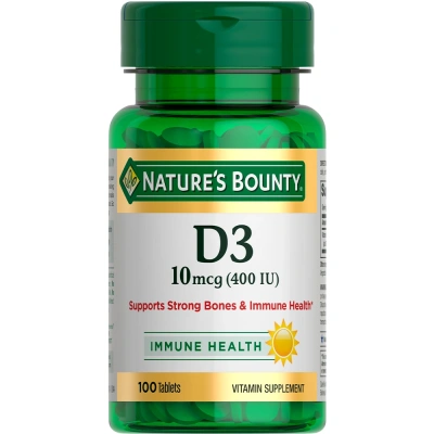 НЭЙЧЕС БАУНТИ ВИТАМИН D3 400МЕ ТАБ №100 фото в интернет-аптеке Склад Лекарств