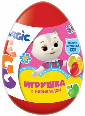MAGIC EGG КОШЕЧКИ-СОБАЧКИ МАРМЕЛАД В ПЛАСТИКОВОМ ЯЙЦЕ С ИГРУШКОЙ 10Г/КОНФИТРЕЙД/ фото в интернет-аптеке Склад Лекарств