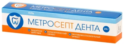 МЕТРОСЕПТ ДЕНТА ГЕЛЬ ДЛЯ ДЕСЕН 25Г фото в интернет-аптеке Склад Лекарств