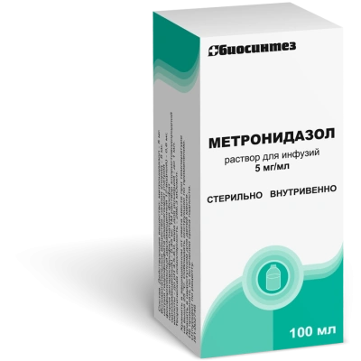 МЕТРОНИДАЗОЛ Р-Р Д/ИНФ 5МГ/МЛ(0,5%) ФЛ 100МЛ №1/БИОСИНТЕЗ/ фото в интернет-аптеке Склад Лекарств