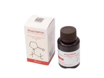 ЙОДОПИРОН Р-Р Д/НАРУЖНОГО ПРИМЕНЕНИЯ 1% 50МЛ/ФЛОРА КАВКАЗА/ фото в интернет-аптеке Склад Лекарств
