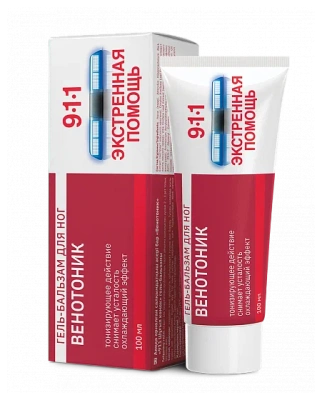 911 ВЕНОТОНИК ГЕЛЬ-БАЛЬЗАМ Д/НОГ 100МЛ/МИРРОЛЛА/ фото в интернет-аптеке Склад Лекарств