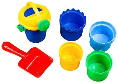 ИГРУШКА НАБОР ДЛЯ ИГРЫ В ПЕСКЕ №106 4 ФОРМОЧКИ СОВОК ЛЕЙКА ЦВЕТА МИКС 3301616 фото в интернет-аптеке Склад Лекарств