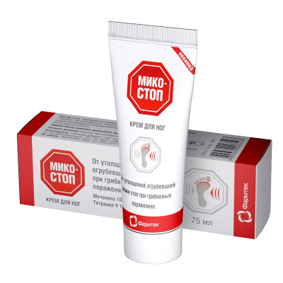 МИКОСТОП КРЕМ ДЛЯ НОГ 75МЛ фото в интернет-аптеке Склад Лекарств