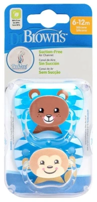 ДОКТОР БРАУН ПУСТЫШКА СИЛИКОНОВАЯ ОРТОДОНТИЧЕСКАЯ 6-12МЕС №2 фото в интернет-аптеке Склад Лекарств