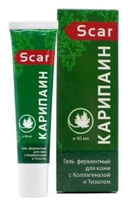 КАРИПАИН SCAR ГЕЛЬ ДЛЯ КОЖИ ФЕРМЕНТНЫЙ 40МЛ фото в интернет-аптеке Склад Лекарств