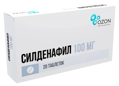 СИЛДЕНАФИЛ ТАБ П/О 100МГ №20/ОЗОН/ фото в интернет-аптеке Склад Лекарств