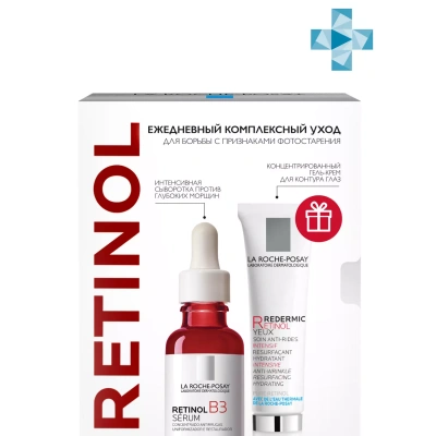 ЛЯ РОШ ПОЗЕ НАБОР РЕТИНОЛ B3 СЫВОРОТКА 30МЛ+REDERMIC R ДЛЯ ГЛАЗ 15МЛ+ANTHELIOS КРЕМ АНТИВОЗР SPF50+ 3МЛ фото в интернет-аптеке Склад Лекарств