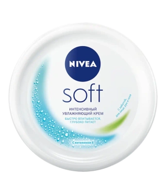 НИВЕЯ СОФТ КРЕМ ИНТЕНСИВНЫЙ УВЛАЖНЯЮЩИЙ ДЛЯ ЛИЦА РУК И ТЕЛА БАНКА 100МЛ фото в интернет-аптеке Склад Лекарств