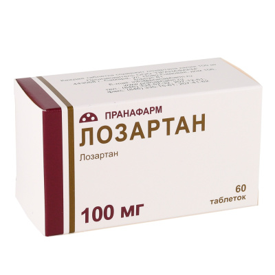 ЛОЗАРТАН ТАБ П/О 100МГ №60/ПРАНАФАРМ/ фото в интернет-аптеке Склад Лекарств